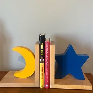 This End Up wooden Pair/Bookends